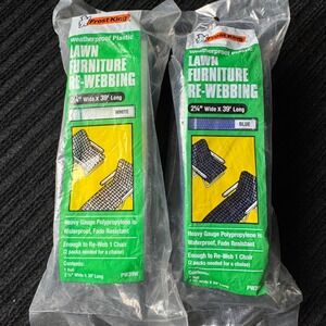 Frost King Lawn Furniture Re-Webbing 2.25in x 39ft White and Blue PW39W PW39B